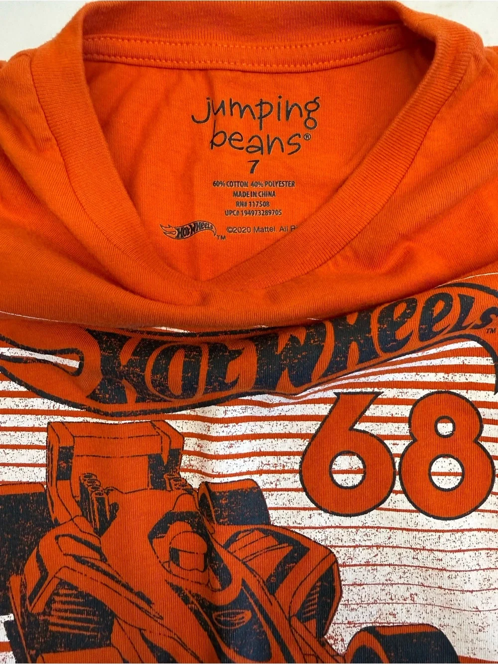 Jumping Beans Boys Size 7 Long Sleeve Tee Bundle Hot Wheels